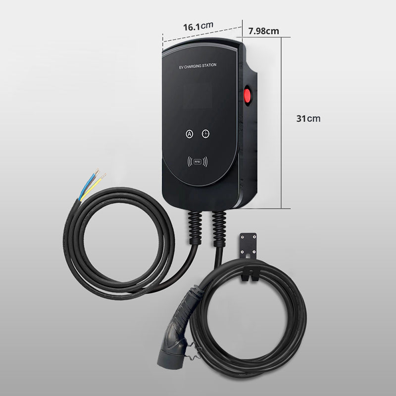 22kw ev charger type 2 WiFi RFID Wall mounted EV Charging Wallbox Fast ...