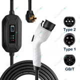 Load image into Gallery viewer, 16A Portable EV Charging Stations Charger Type 2 Electric Car Charger Home for Manufacturing CE TUV