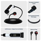 Load image into Gallery viewer, 3.8kw Portable EV Charger Stations Type2 16A with APP Smart Home All-in-One Charging Gun Type A+DC6mA RCD