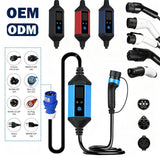 Load image into Gallery viewer, 11kW Portable EV Charger Stations 16A Mode 2 Evse Charger Adjustable Electric Vehicles Charging IEC 62196-2