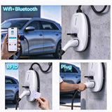 Load image into Gallery viewer, 11KW Mini Portable EV Charging Station 16A Type2 Type A+DC 6mA IEC 62196 Wall-mounted Electric Car Charger with 0.5M Cable