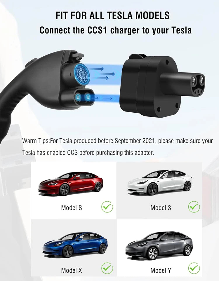 CCS1 To For Tesla Converter New Energy Charger Connector For Tesla CCS ...
